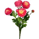 Netten Evime Yapay Çiçek Şakayık Çiçeği Pembe Koyu Renk 2 Çiçek 1 Tomurcuk 50Cm