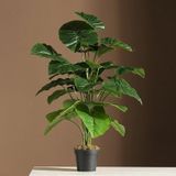 Netten Evime Yapay Çiçek Saksıda Pothos Yeşil 18Dal 60cm Salon Çiçeği Yapay Bitki