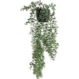 Netten Evime Yapay Çiçek Saksıda Sarkan Şimşir Mat Pastel Okaliptus Yapay Sarmaşık Pastel 70cm