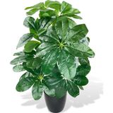 Netten Evime Yapay Çiçek Saksıda Şeflera Bitkisi 18Dal 75cm Salon Çiçeği Yapay Bitki Pachira Macrocarpa