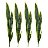 Netten Evime Yapay Çiçek Sansevieria Yeşil Kılıç Çiçeği 4 Adet 65cm Salon Çiçeği Yapay Bitki