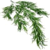 Netten Evime Yapay Çiçek Sarkan Çiçek Yeşil Beyaz Fern723 Yapay Sarmaşık 70*30cm UV Katkılı Güneşe Dayanıklı
