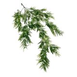 Netten Evime Yapay Çiçek Sarkan Çiçek Yeşil Beyaz Fern725 Yapay Sarmaşık 70*30cm UV Katkılı Güneşe Dayanıklı