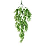 Netten Evime Yapay Çiçek Sarkan Fesleğen 5 Dal 60cm Yeşil Beyaz Yapay Sarmaşık