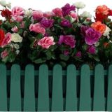 Netten Evime Yapay Çiçek Yeşil Çit Balkon Saksısı Renkli Açelya Çiçekli 55*20cm
