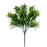 Netten Evime Yapay Çiçek Yeşil Renk Podocarpus Demeti 7dal 48 Çiçek Garnitür Aradal Dekoratif Yapay Bitki