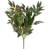 Netten Evime Yapay Çiçek Zeytin Yaprağı Demeti 4 Dallı 50cm Kahve Yeşil