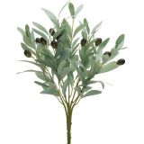 Netten Evime Yapay Zeytin Pastel Yeşil 40 cm 5 Dallı 10 Meyveli Demet Yapay Çiçek Artificial Olive