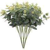 nettenevime 3 Demet Yapay Çiçek Okaliptus Aradal YeşilBitki Arajman Çiçeği Eucalyptus