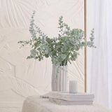 Nettenevime 3lü Set Yapay Çiçek Pastel Karlı Okaliptus 48cm 5dallı Uzun Dal Eucalyptus