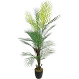 Nettenevime Yapay Ağaç Areka Ağacı Palmiye Ağacı Salon Bitkisi Doğal Palmiye Lifi Gövde 130 cm 20 Yaprak - Yeşil