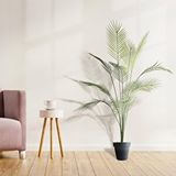 Nettenevime Yapay Ağaç Areka Ağacı Palmiye Ağacı Salon Bitkisi Yapay Areka 130 Cm 12 Yaprak Yeşil