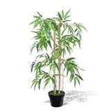 nettenevime Yapay Ağaç Bambu Ağacı 2 Gövdeli Salex li 90x30cm Siyah Plastik Saksılı