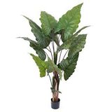 Nettenevime Yapay Ağaç Dev Fil Kulağı Taro Ağacı 170 cm 11 Yaprak - Yeşil