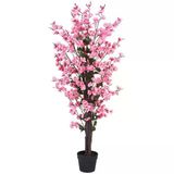 nettenevime Yapay Ağaç Pembe Japon Kiraz Çiçeği Bahardalı Ağacı Sakura Çiçeği Çalılı 150cm