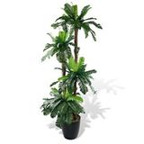 Nettenevime Yapay Ağaç Sıkas Palmiye 4katlı 84yaprak 150cm Salon Çiçeği Yapay Çiçek Yeşil
