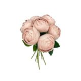 nettenevime Yapay Çiçek 10lu Pudra Pembe Şakayık Demeti Erengül Gelin Buketi Çiçeği