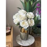 Nettenevime Yapay Çiçek 7li Gül Demeti 40 * 30cm 1.Kalite Büyükboy BEYAZ