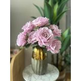 Nettenevime Yapay Çiçek 7li Gül Demeti 40 * 30cm 1.Kalite Büyükboy SOFT LİLA
