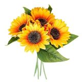 Nettenevime Yapay Çiçek Ay Çiçeği 6 Çiçekli Buket Gerçeksi Doku A Kalite