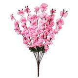 nettenevime Yapay Çiçek Bahardalı Japon Kiraz Çiçeği 7 Dallı 57cm Pembe