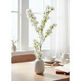 Nettenevime Yapay Çiçek Beyaz Bahardalı Japon Kiraz Çiçeği Erik Dalı 85*30cm Uzun Vazo Çiçeği