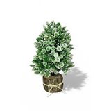 Nettenevime Yapay Çiçek Bonsai Ağacı Beyaz Kozalaklı Kütük Saksıda Dekoratif Yapay Ağaç Bonzai 30*15 Cm