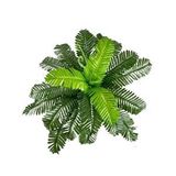 Nettenevime Yapay Çiçek Cycas Aşk Merdiveni Eğrelti Otu Sıkas Bitkisi 24 Yaprak 45*60 Cm Yapay Bitki Yeşil