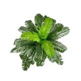 nettenevime Yapay Çiçek Cycas Aşk Merdiveni Eğrelti Otu Sıkas Bitkisi 24 Yaprak 45*60 cm Yapay Bitki