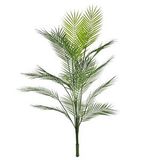 Nettenevime Yapay Çiçek Dal Areka Palmiye 20 Yaprak 130 cm Salon Çiçeği Yapay Bitki - Yeşil