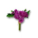 Nettenevime Yapay Çiçek Doğmamış Mor Krizantem Demeti 5 Dallı Gelin Çiçeği Ve Aranjman Aradal Çiçeği 24cm