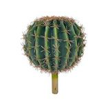 Nettenevime Yapay Çiçek Echinocactus Grusonii Altın Fıçı Kaktüs 25*25cm Cactüs Sk4010 Yeşil