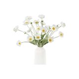 Nettenevime Yapay Çiçek Gelincik Çiçeği Kar Beyaz Renk 3 Çiçek 1 Tomurcuk 59Cm