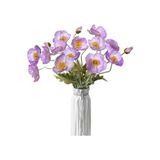 Nettenevime Yapay Çiçek Gelincik Çiçeği Lila Renk 3 Çiçek 1 Tomurcuk 59Cm
