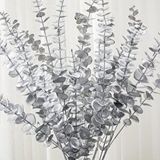 Nettenevime Yapay Çiçek Gümüş Renk Okaliptus 3Dallı Uzun Dal 76Cm Eucalyptus