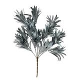 nettenevime Yapay Çiçek Gümüş Renk Podocarpus Demeti 5 dal Garnitür Aradal Dekoratif Yapay Bitki