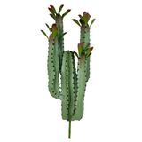 Nettenevime Yapay Çiçek Kaktüs Ağacı 4kollu Kızıl Yapraklı 70*22cm 4027