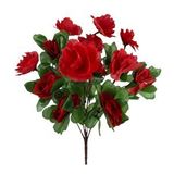 nettenevime Yapay Çiçek Kırmızı Açelya Demeti 7 Dallı 33*20cm