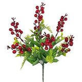 Nettenevime Yapay Çiçek Kokina Demeti 35x25cm Kırmızı