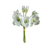 nettenevime Yapay Çiçek Manolya Letex Eva Magnolia 33cm Pudra Uçuk Mavi