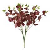 nettenevime Yapay Çiçek Okaliptus Demet Kırmızı Aradal Garnitür Eucalyptus