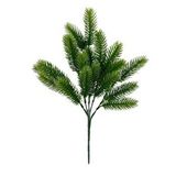 Nettenevime Yapay Çiçek Ponpon Çam Garnitür Aradal Dekoratif Yapay Bitki 30cm Renksiz