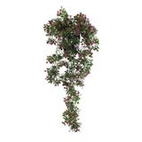 nettenevime Yapay Çiçek Saksıda Sarkan Bordo Fare Kulağı Şimşir Yapay Sarmaşık Pastel 50cm