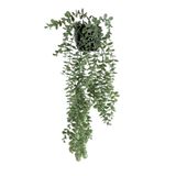 nettenevime Yapay Çiçek Saksıda Sarkan Şimşir Mat Pastel Okaliptus Yapay Sarmaşık Pastel 70cm