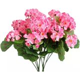 Nettenevime Yapay Çiçek Sardunya Demeti 40*25cm 1.kalite Pembe Balkon Çiçeği
