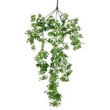 nettenevime Yapay Çiçek Sarkan Çiçek Yeşil Beyaz Fare Kulağı Şimşir Yapay Sarmaşık 60*30cm UV Katkılı Güneşe Dayanıklı