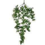 nettenevime Yapay Çiçek Sarkan Çiçek Yeşil Fare Kulağı Şimşir Yapay Sarmaşık 60*30cm UV Katkılı Güneşe Dayanıklı