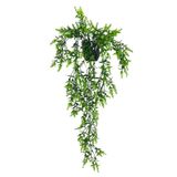 nettenevime Yapay Çiçek Siyah Saksıda Sarkan ty60 Yeşil Bitki Yapay Sarmaşık 60cm