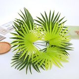 Nettenevime Yapay Çiçek Yelpaze Palmiye 8 Yapraklı Demet 50*40cm Salon Çiçeği Yapay Bitki Yeşil