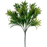 nettenevime Yapay Çiçek Yeşil Renk Podocarpus Demeti 7dal 48 Çiçek Garnitür Aradal Dekoratif Yapay Bitki